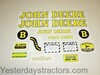 John Deere B Decal Set