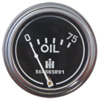 photo of For Cub, Cub Lo-Boy, Super A, AV C, Super C, 100, 130, 140, 200, 230, 240, 300, 330, 340, 350, 400. Oil Pressure Gauge, 0 to 75 psi. 2 inch IH logo on face. Does not come with bracket to mount in dash- screw in engine mount. Replaces: 364665R91, 393487R91, 528245R91, 536967R1