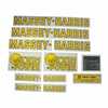 Massey Harris MH444 Massey Harris Decal Set, Challener, Colt, Mustang, Pacemaker and Pony 4 Wheel Drive, Mylar