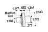 Massey Ferguson 194-4F Axle Pivot Pin