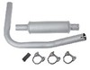 Ford 660 Muffler and Pipe Assembly, Vertical