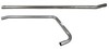 Ford 660 Exhaust Pipe, Horizontal, 2 Piece