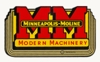 Minneapolis Moline G1000 MM Logo Decal