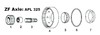 John Deere 2355 Axle Ring Gear