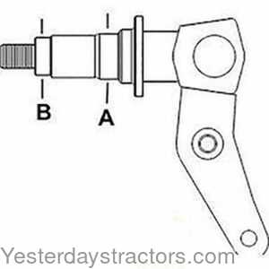 Case 585 Spindle - Left Hand 104354