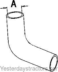 Oliver 1800 Radiator Hose 104741A