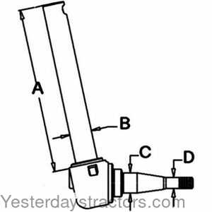 Massey Ferguson 2135 Spindle - Right Hand\Left Hand 104981