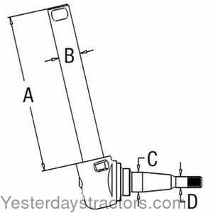 Massey Ferguson 290 Spindle - Left Hand 105003