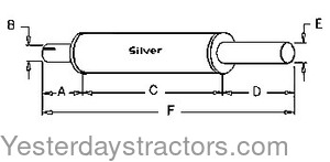 Minneapolis Moline Z Muffler 10A12633