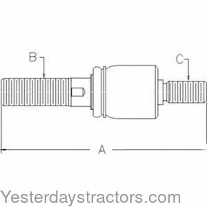 John Deere 7510 Ball Joint - Left Hand 117562