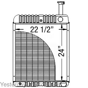 Farmall 1566 Radiator 121725C1