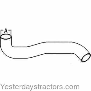 John Deere 7710 Radiator Hose - Lower 150834