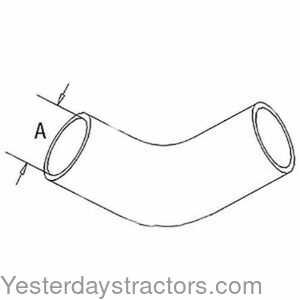 John Deere 8650 Radiator Hose - Lower 150886