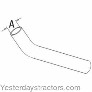 Massey Ferguson 230 Radiator Hose - Lower 159503