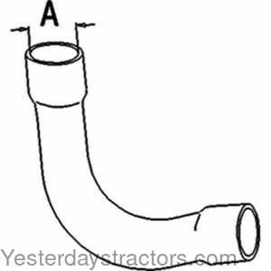 Ford Super Major Radiator Hose - Upper 159658