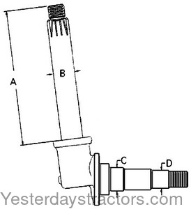 Oliver Super 55 Spindle 161387A