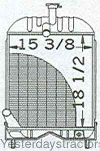 Massey Ferguson 20F Radiator 1680547M92