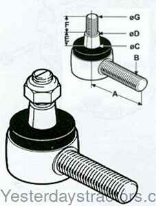 Oliver White 2 50 Tie Rod End 31-2901916