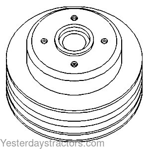 Massey Ferguson 398 Water Pump Pulley 3637328M1