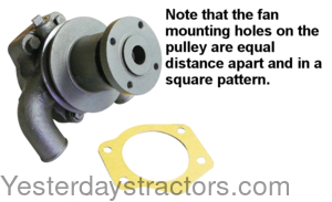 Massey Ferguson 20F Water Pump - With Pulley 3641823M91