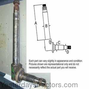 Oliver 1750 Spindle - Right Hand and Left Hand 402698