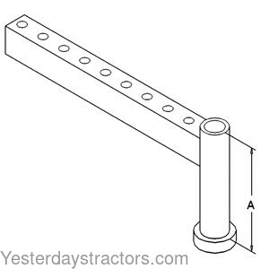 Farmall 2500A Front Axle Knee 405713R12