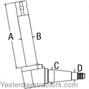 Ford 4830 Spindle 5166099