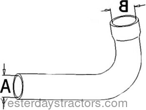 Allis Chalmers D19 Radiator Hose 70235356