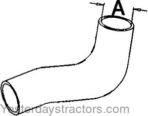 Oliver 1355 Radiator Hose 72089692