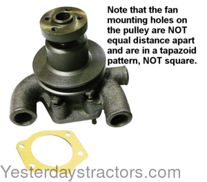 Massey Ferguson 205 Water Pump with Pulley 734932M91