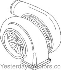 Allis Chalmers 200 Turbocharger 74009171