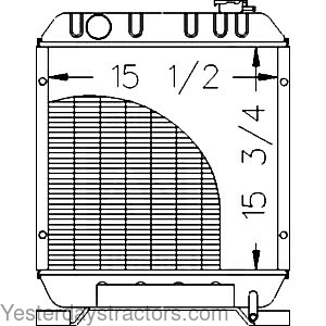 Ford 1725 Radiator 86402723