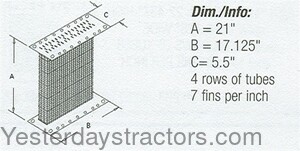 John Deere AO Radiator Core AA2235R