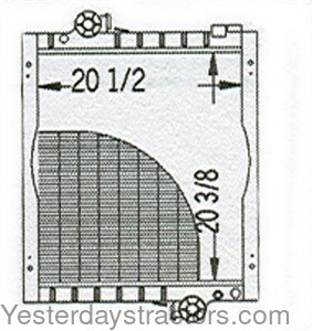 John Deere 6300L Radiator AL115732