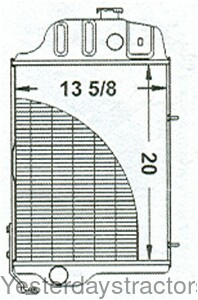 John Deere 2130 Radiator AL25255