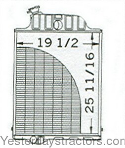 John Deere 4230 Radiator AR61880