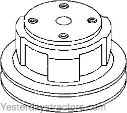 Ford 3930 Water Pump Pulley C5NE8509A
