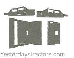 Farmall 6388 Cab Headliner Kit CHIH86