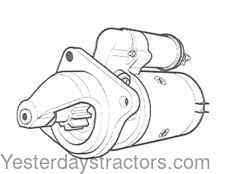 Case 1190 Starter Motor K957341