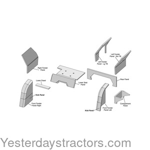 Ford TW10 Cab Foam Kit R3237