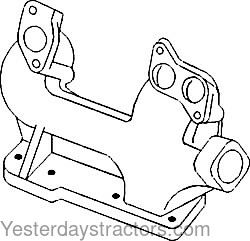 John Deere 690B Exhaust Manifold R56995