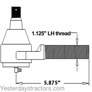 John Deere 4560 Tie Rod RE12326