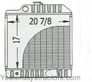 John Deere 5510 Radiator RE70236