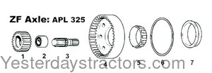 John Deere 2650N Axle Gear S.07700