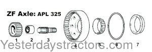 John Deere 2355 Axle Ring Gear S.07702