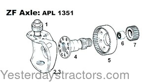 John Deere 1750 Axle Bearing S.07772