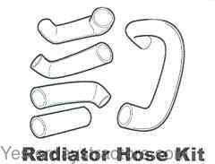 Ford Super Dexta Radiator Hose Kit S.66633