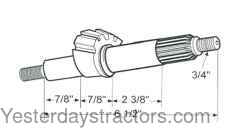 Ford 1700 Steering Sector Gear SBA334130041